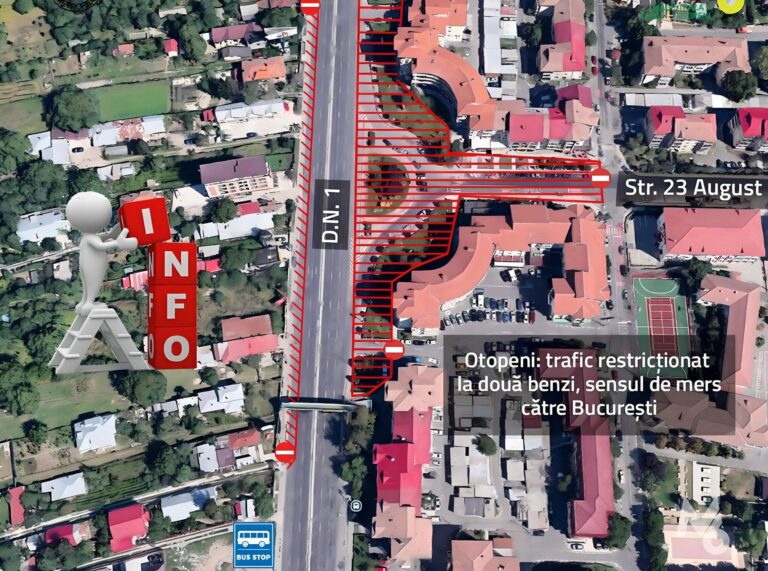 ESENȚIAL | Încep restricțiile pe DN1 din Otopeni pentru lucrările la metroul M6