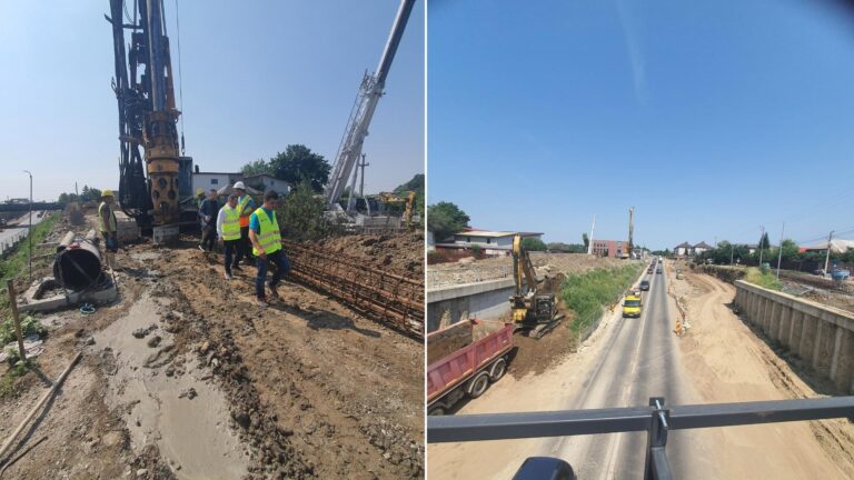 FOTO | Progresul lucrărilor de lărgire a DN1A la patru benzi între Centura Capitalei și intersecția cu Șoseaua Chitila