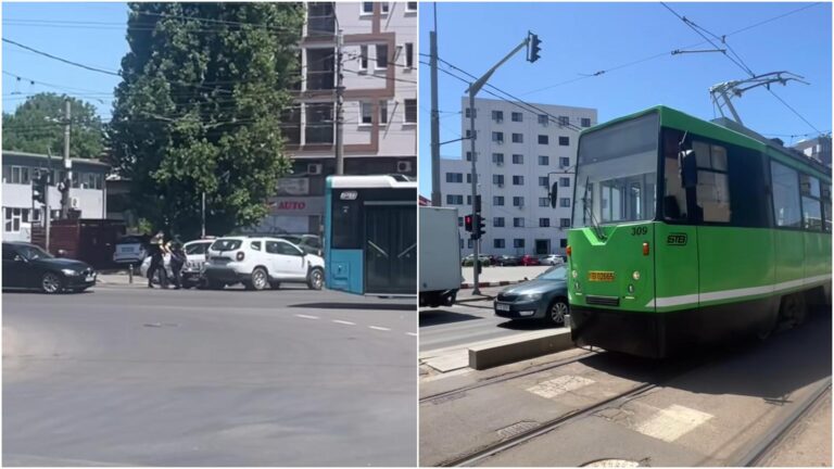 Accident auto-moto la intersecția dintre Bd. Bucureștii Noi și Șos. Chitilei. Linia 53, blocată pe ambele sensuri