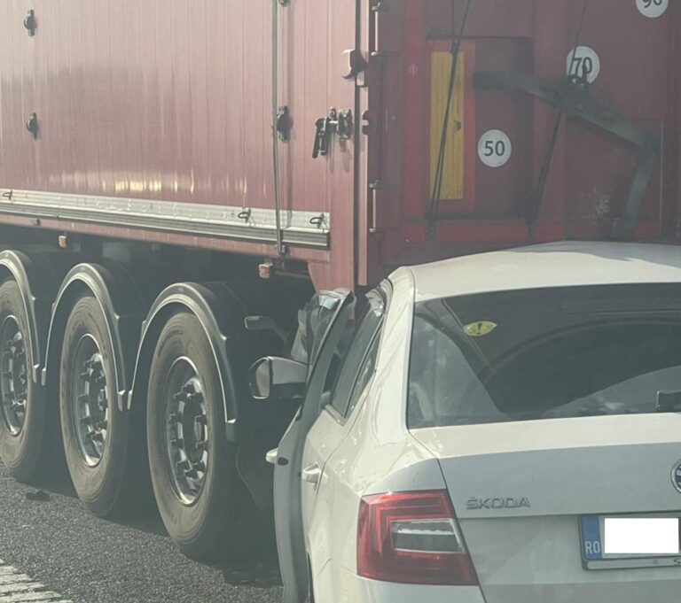 Accident pe Autostrada A2, în Drajna, provoacă aglomerări de trafic