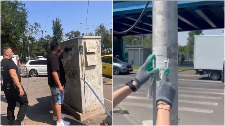 Amenzi semnificative pentru bucureștenii care lipesc ilegal afișe pe stâlpi