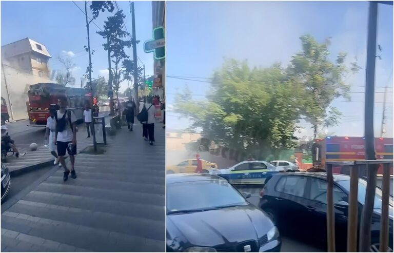 Incendiu în Ferentari: Clădire în flăcări și transport public afectat