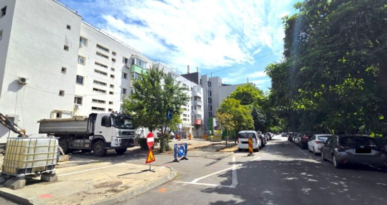 Lucrări de reparații și întreținere pe Strada Ștefan Burileanu din Cartierul Aviației, cu noi locuri de parcare