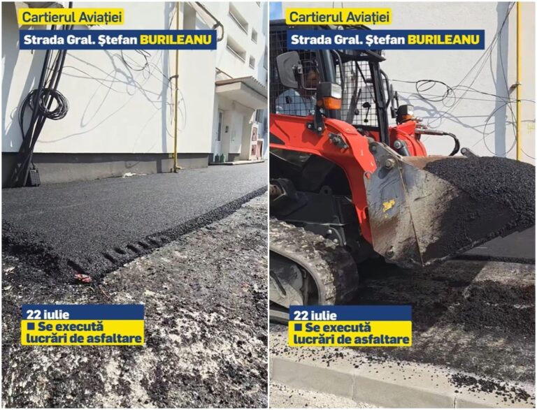 Lucrările din cartierul Aviației continuă în ciuda caniculei