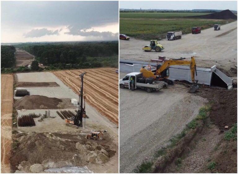 Progres semnificativ pe șantierul Lotului 1 Nord al A0 – Autostrada Bucureștiului
