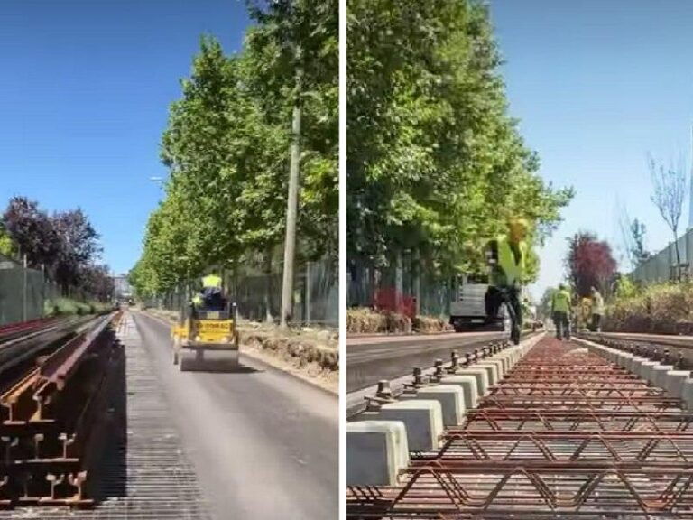 Progresul lucrărilor de reabilitare a liniei de tramvai de pe bulevardul Expoziției