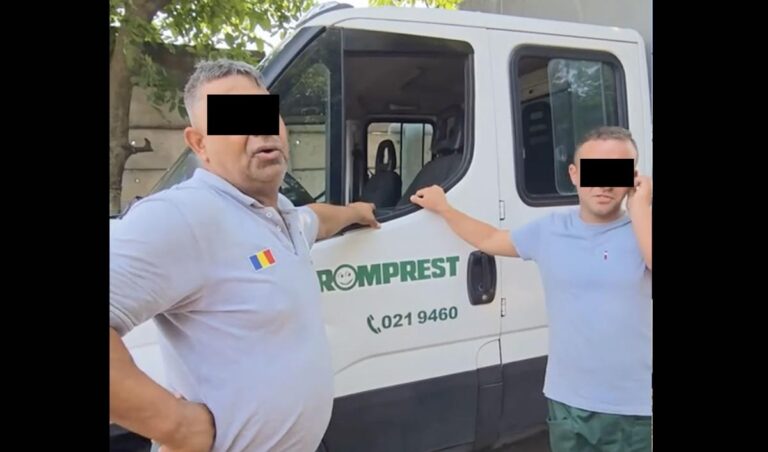 Sector 1 | Doi angajați ai Romprest, surprinși încărcând ilegal deșeuri