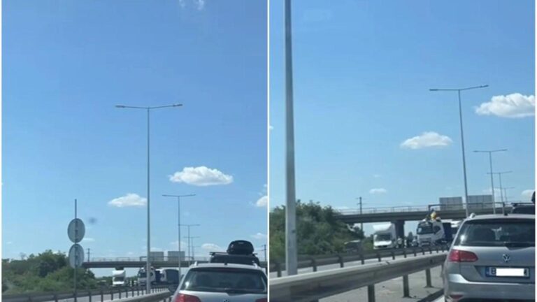 Șoferul care a blocat A1 cu TIR-ul, reținut de autorități