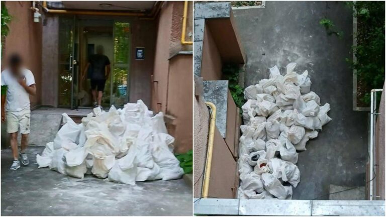 Un bucureștean amendat pentru moloz lăsat în fața blocului din Drumul Taberei