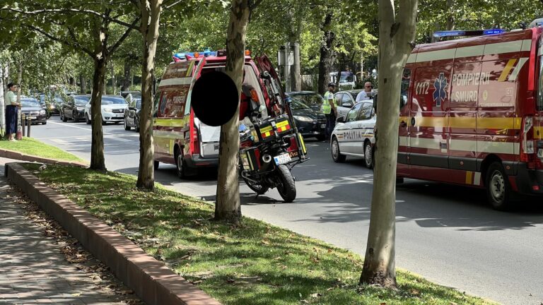Accident grav pe Bulevardul Camil Ressu: Mamă și copil, implicați pe trecerea de pietoni