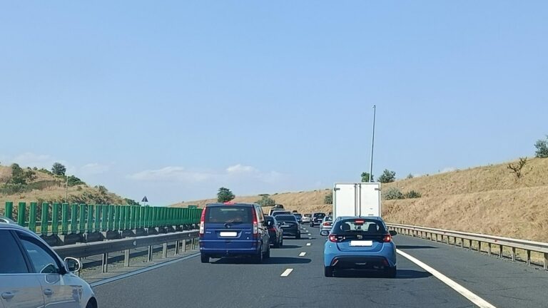 Aglomerația de duminică pe Autostrada A2, sensul spre București