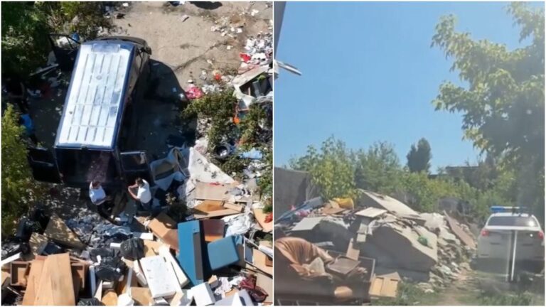 Amendă uriașă, de 30.000 de lei, pentru patru oameni care aruncau ilegal gunoaie în Sectorul 1 al Capitalei. Le-a fost confiscată și mașina cu care le-au transportat
