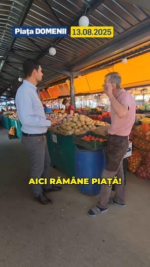 Clarificări privind Piața Domenii: Activitatea continuă, dar se demolează construcțiile ilegale