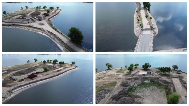 Imagini recente de pe șantierul Insula Lacul Morii: Proiectul va fi finalizat anul viitor