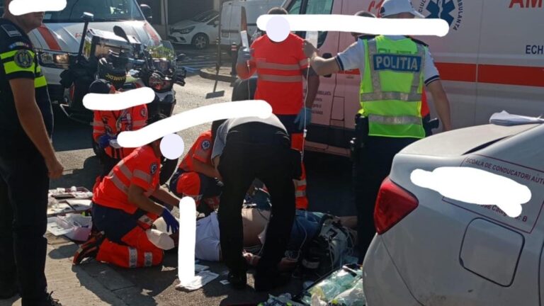 Incident medical grav în timpul examenului auto din București