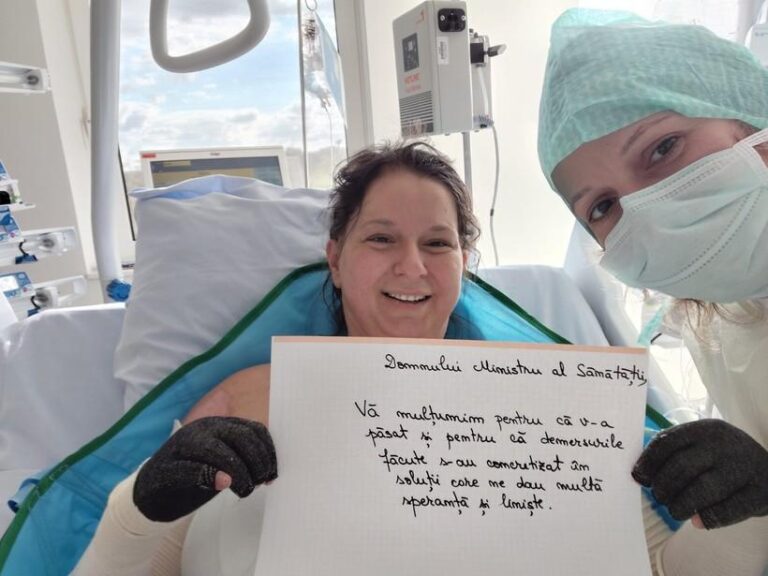 Ministerul Sănătăţii va acoperi costurile tratamentului pacientei cu arsuri infectată la Floreasca