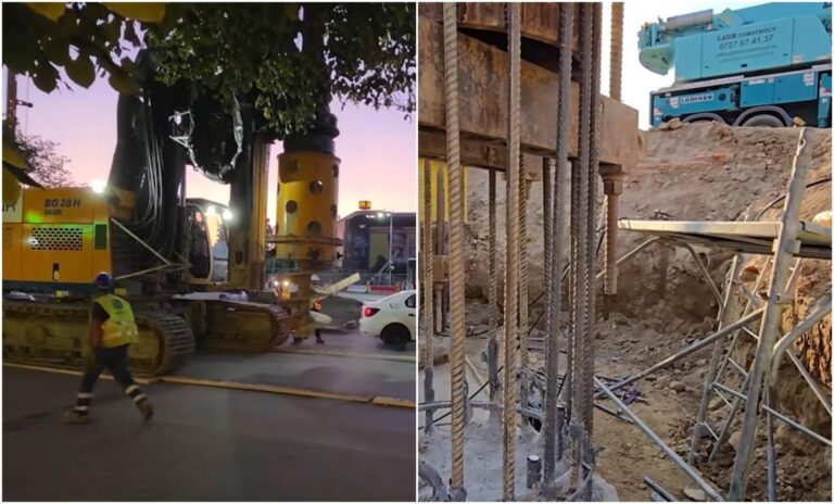 Progrese semnificative pe șantierul de la Planșeul Unirii, conform primarului Băluță