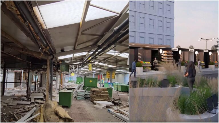 Stadiul lucrărilor la Piața Berceni din Sectorul 4