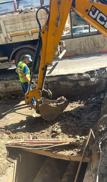 Un nou tronson de conductă de termoficare a fost supus probei de presiune
