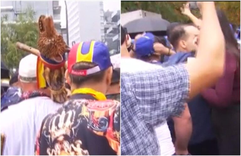 Îmbrânceli între jandarmi și susținătorii lui Călin Georgescu la IPJ Ilfov