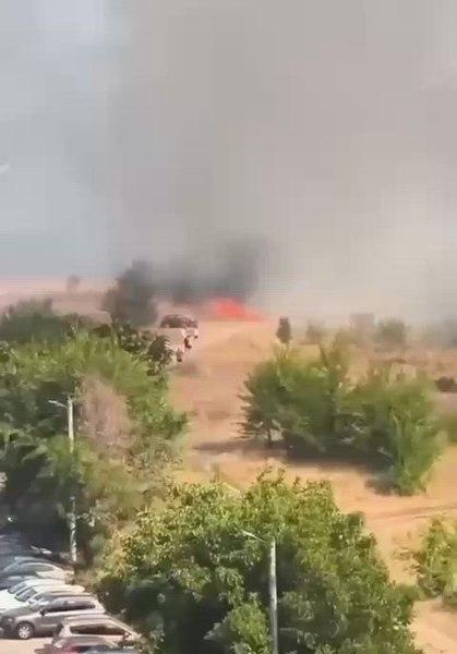 Incendiu de vegetație provocat intenționat între București și Ilfov