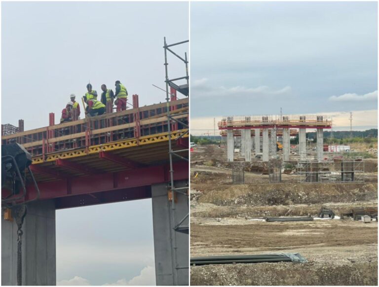 Inspecție pe șantierul Lotului 1 Nord al A0 – Autostrada Bucureștiului: Stadiul lucrărilor