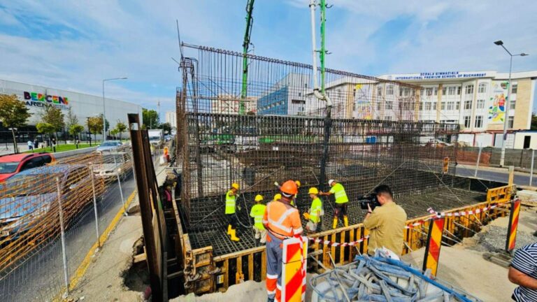 Progres semnificativ la Pasajul Apărătorii Patriei: Turnarea betonului pentru structura de rezistență a început