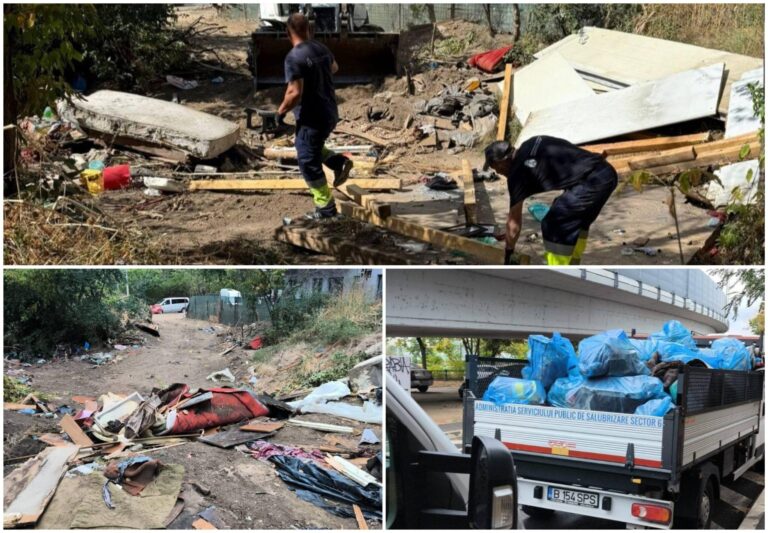 Zeci de tone de deșeuri la Ciurel
