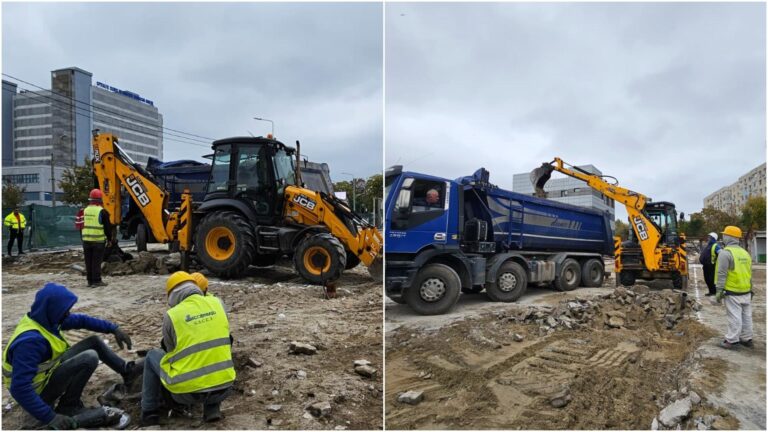 Au început lucrările pentru fundația noii Piețe Berceni