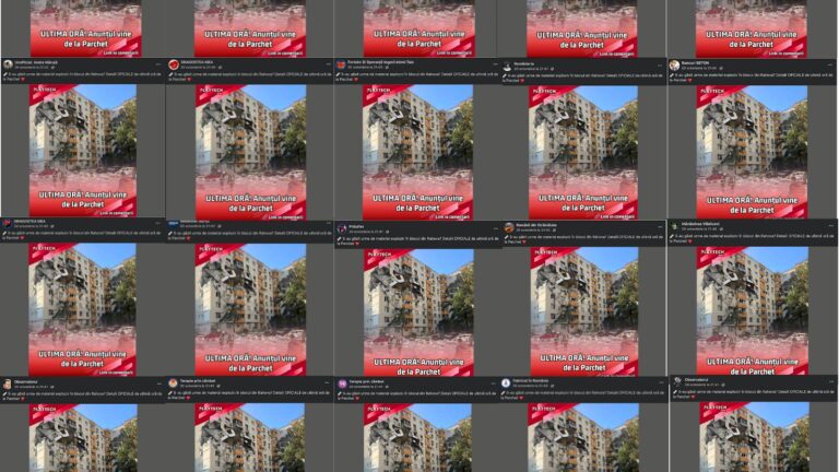 Explozia din Rahova: Dezinformarea și impactul său în mediul online