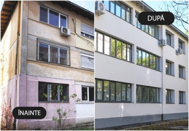 Imagini actuale ale blocului de pe Str. Baltagului din București, după finalizarea lucrărilor de consolidare și renovare