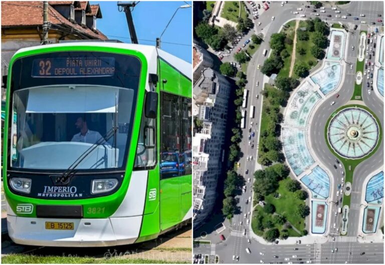 Lipsa unei legături directe între tramvai și metrou la Piața Unirii, dar posibilități de implementare ulterioară