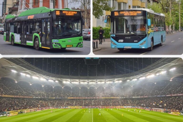 Modificări ale traseelor pentru transportul public în București, joi, din cauza meciului FCSB – Bologna