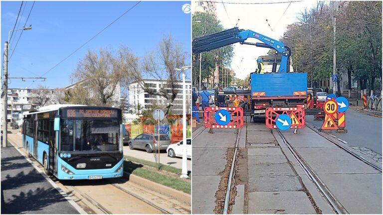 Modificări în transportul public din București: Tramvaiul 17 suspendat, înlocuit de autobuzul 636