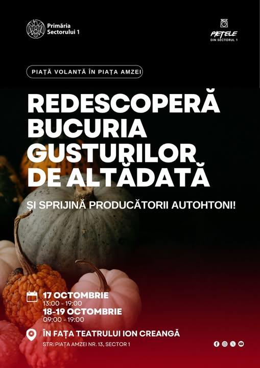 Piața volantă se mută în Amzei în acest weekend!