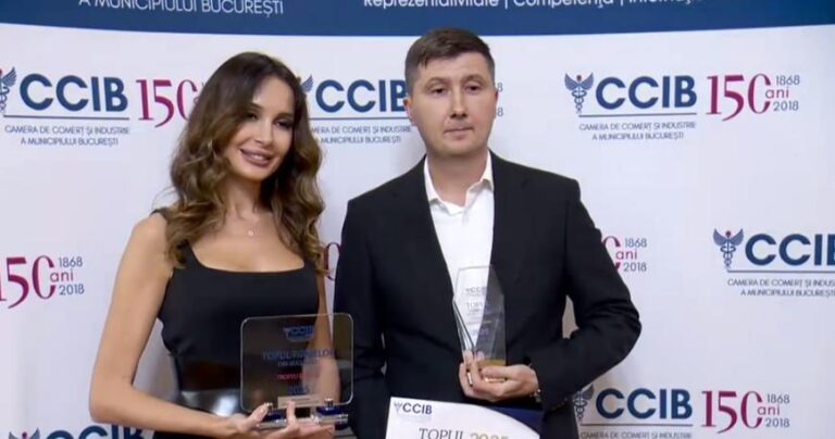 Premii pentru grupul Digi România și emisiunea Business Club la gala organizată de Camera de Comerț și Industrie București