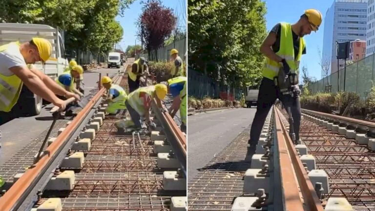 Proiectul de modernizare a șinelor de tramvai de pe Bulevardul Expoziției avansează, atingând un stadiu de 75%