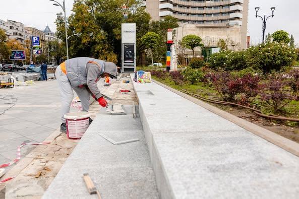 Reparații în zona centrală a Capitalei: Trotuare și scări modernizate