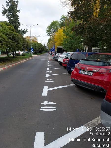 Se marchează locuri de parcare rezidențiale pe Maior Coravu