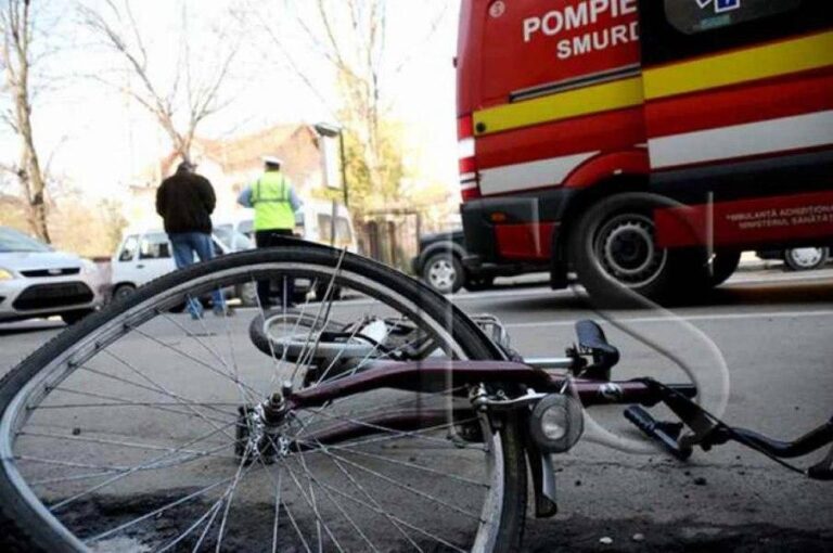 Șofer reținut după un accident cu un biciclist în București