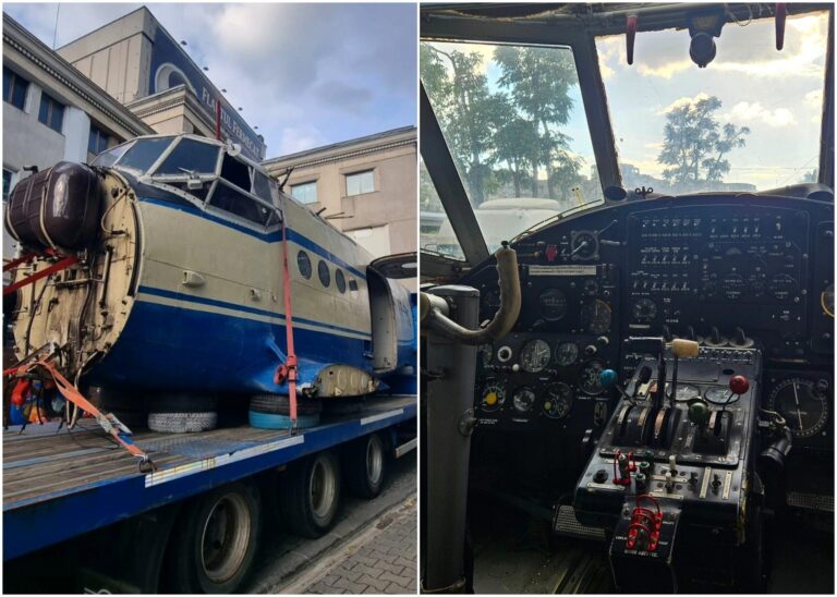 Un avion a aterizat în curtea Operei Comice pentru Copii ✈️ „La ce va fi folosit?” Bucureștenii au venit cu cele mai simpatice răspunsuri