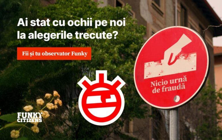 Funky Citizens extinde perioada de înscriere pentru observatori independenți până pe 3 decembrie, în perspectiva alegerilor din 7 decembrie