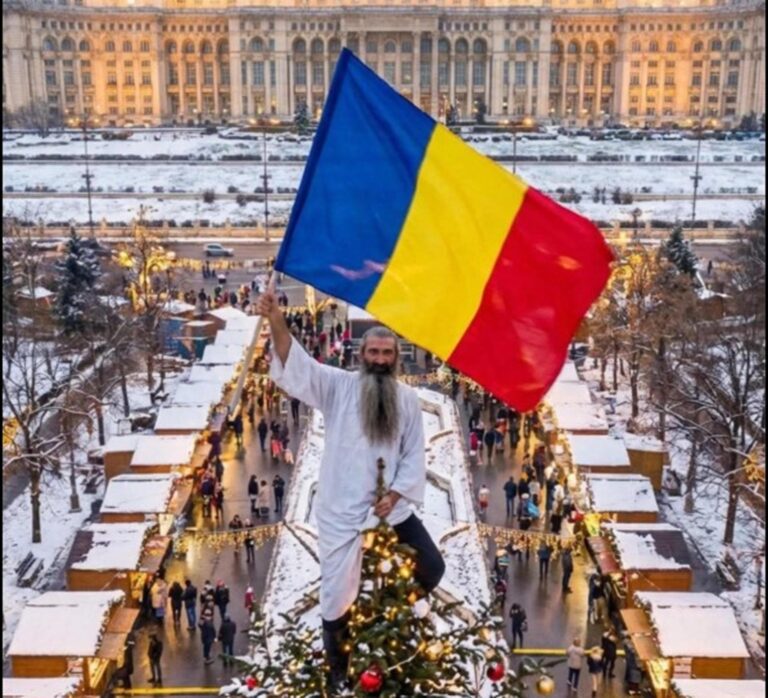 Pariuri de sezon printre bucureșteni, că tot se apropie Crăciunul: „Ce șanse are Stegarul Dac să se urce în vârful bradului din Constituției?”