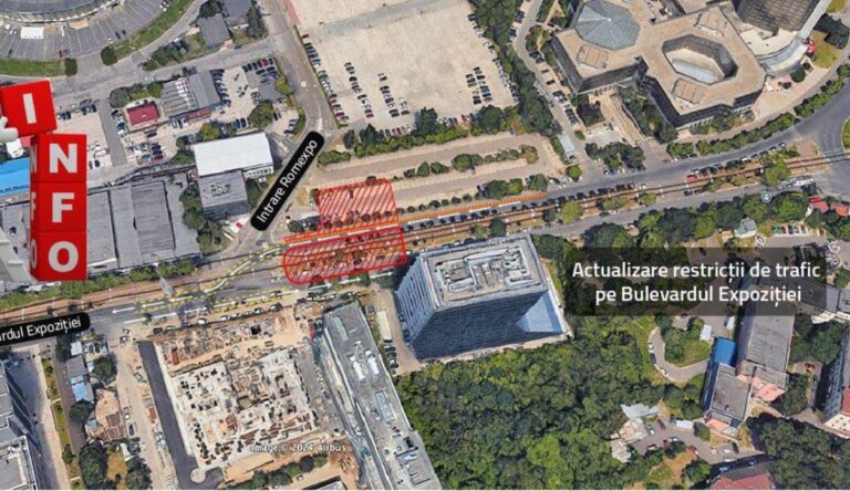 Restricții de trafic pe Bulevardul Expoziției, din cauza lucrărilor la Magistrala 6