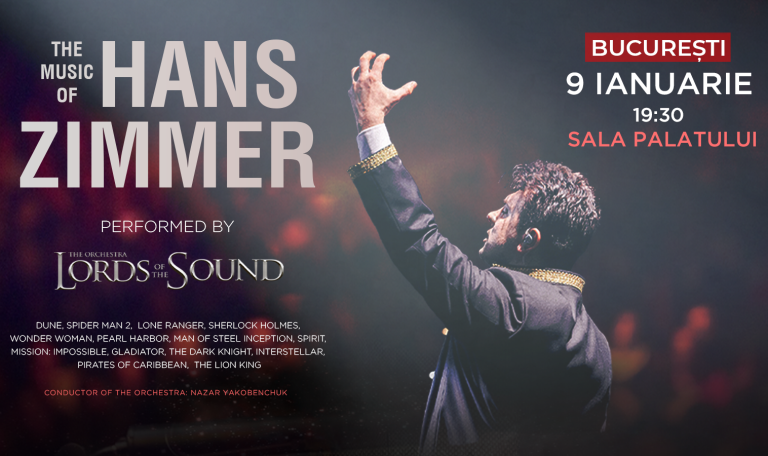 Lords of the Sound – The Music of Hans Zimmer, la Sala Palatului, anul viitor