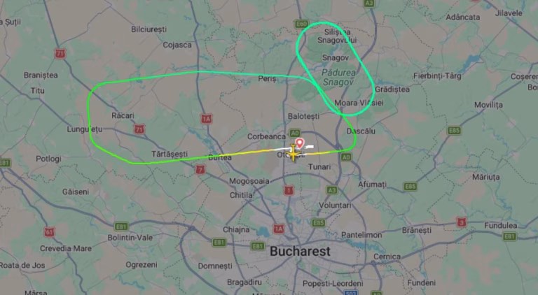 Un avion cu destinația Londra s-a întors la Otopeni la puțin timp de la decolare