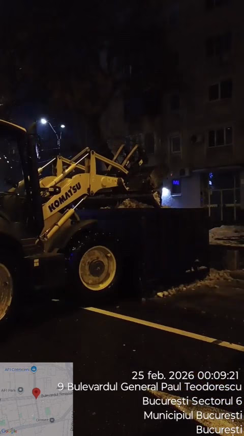 A doua noapte la rând: bătălia cu zăpada continuă