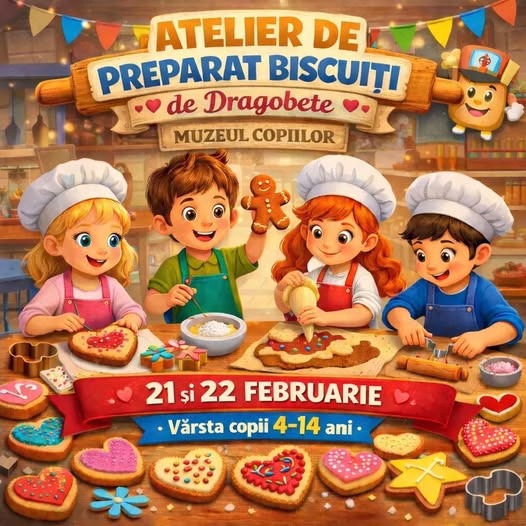 Ateliere de biscuiți de Dragobete la Muzeul Copiilor - Bucuresti