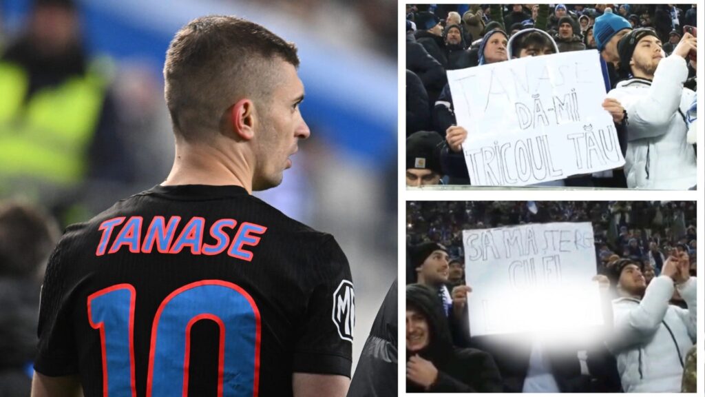 Copil cu banner vulgar pentru Tănase la Craiova-FCSB - Sport