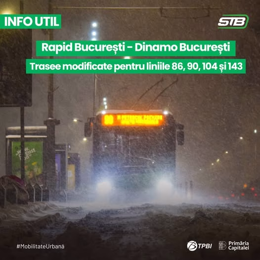 Derby Rapid - Dinamo pe Arena Națională: atenție la autobuze - Bucuresti